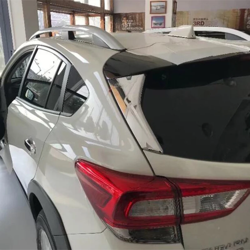 2ks Úplne Nové Strieborné ABS Zadné Okno pilier Výbava Kryt Rámu Nálepka pre Subaru XV 2018 Luxusné Auto Styling Príslušenstvo