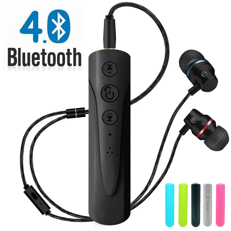 3,5 mm Bluetooth Slúchadlo Prijímač Súpravu Handsfree, Audio Music AUX Auto Bluetooth Bezdrôtové Slúchadlá S Mikrofónom