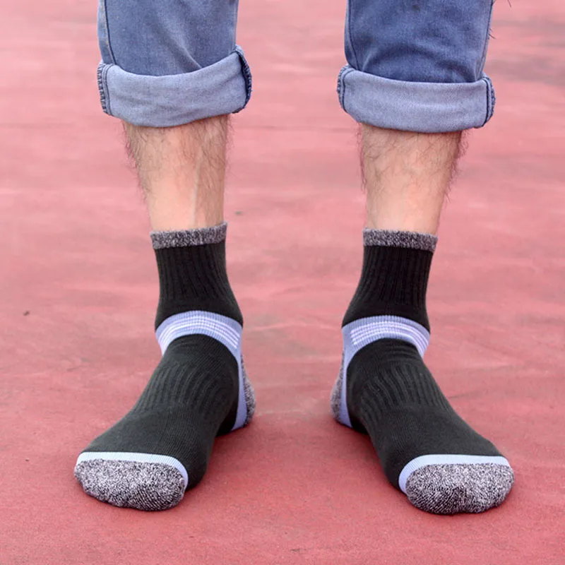 3 Páry Mužov Kompresné Ponožky Pružnosť Anti-únava Priedušná Vysokej Kvality, Odolné Ponožky Jeseň v Zime Teplé Pohodlné Meias
