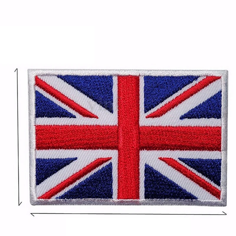 3D Spojené Kráľovstvo Odznak Patch britskej Vlajky Vyšívané Nášivka DIY Železa Šiť Na Patch Pre Oblečenie, Tašky Dekorácie
