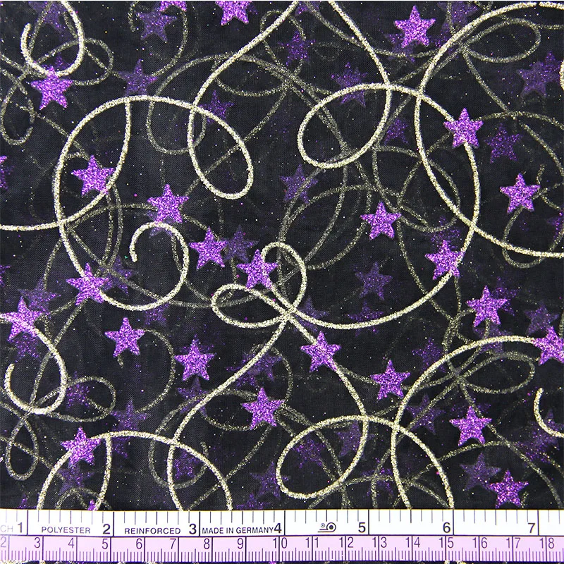 43168 50*147CM fialová lesk star perlinkové tkaniny tkaniny na Tkaniva Deti posteľnej bielizne a textilných pre Šitie Tilda Bábiku, HOBBY ručné materiálov