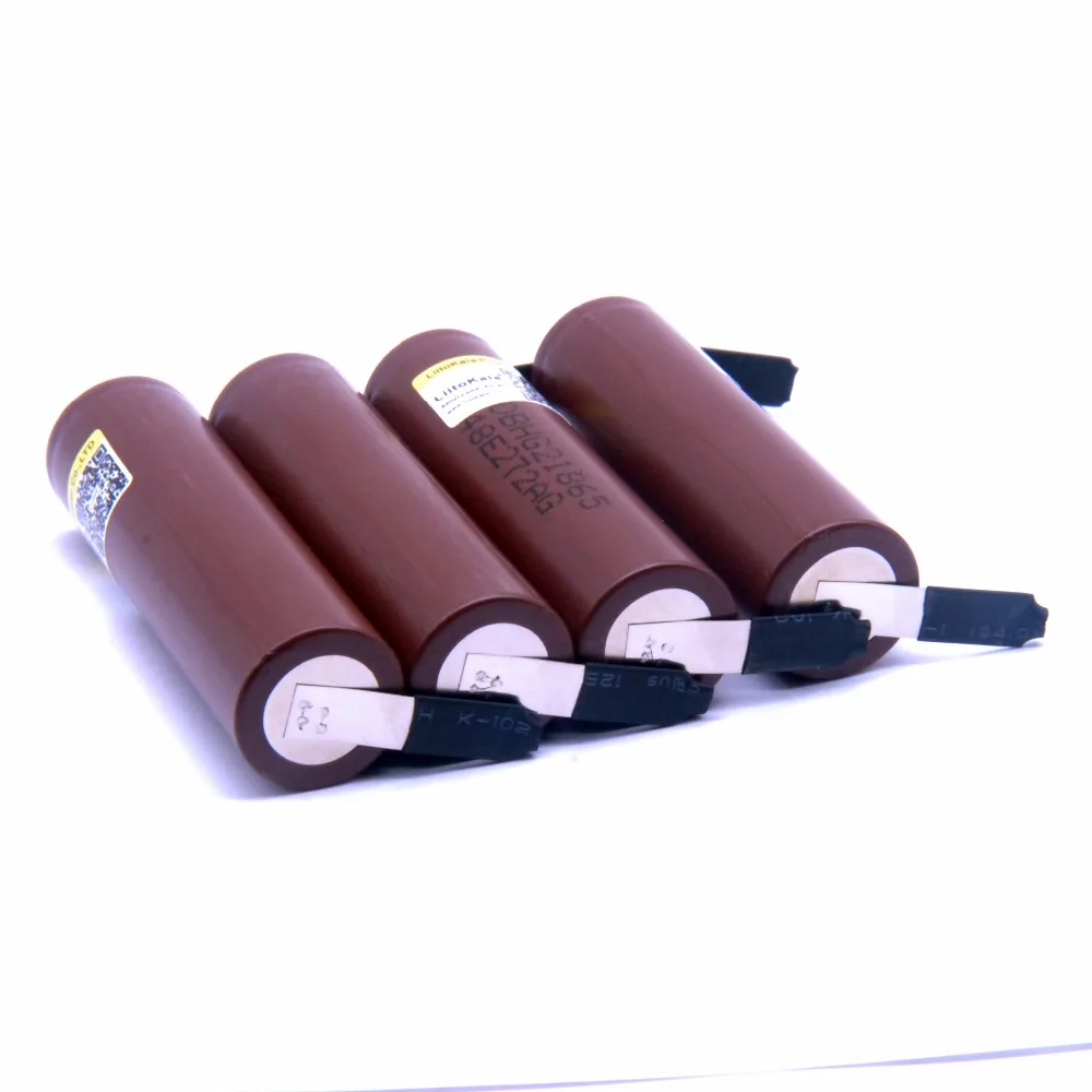 5 ks LiitoKala Pôvodný pre LG HG2 18650 3000mAh batérie 3.6 V, vypúšťanie 20A vyhradená elektronická cigareta +DIY Nicke