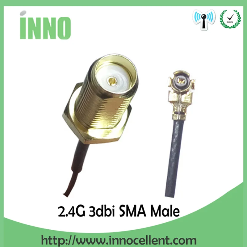 5 ks/veľa 2.4 GHz anténa SMA Samec konektor 2dbi antény wifi gumy Zigbee krátke antény+ PCI U. FL IPX na RP-SMA Pigtail Kábel