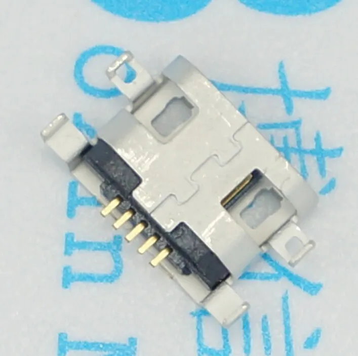50pcs Konektor Micro USB 5pin 0.8 mm Typ B S otvorom Žena Pre Mobilný Telefón, konektor Micro USB Konektor Konektor 5 pin Plnenie Zásuvky