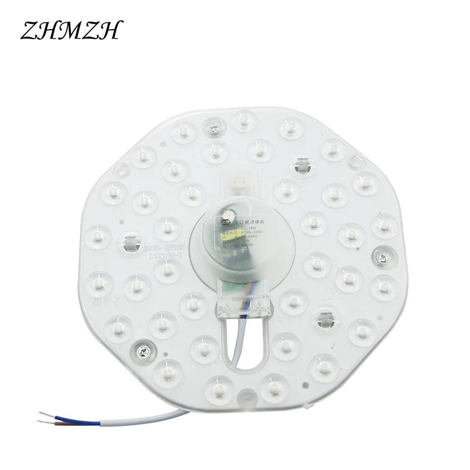 AC220V LED Modul Nahradiť Stropné Svietidlo Osvetlenie 12W 18W 24W LED Zdroj Modul ľahká Inštalácia SMD2835 White & Teplá Biela