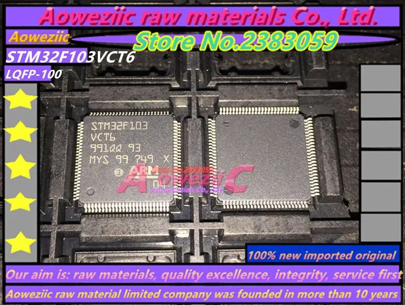 Aoweziic 2017+ nové dovezené pôvodné STM32F103VCT6 STM32F103 LQFP100 microcontroller čip