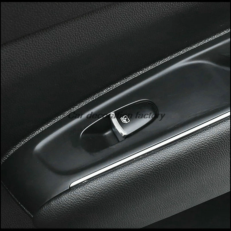 Auto-styling Automobilový ABS pochrómovanej dekoratívne sklo ovládanie tlačidlo pre Renault Koleos 2017 8pieces/veľa