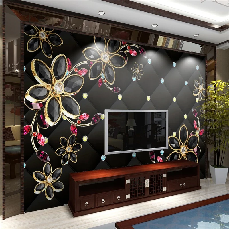Beibehang Šperky Kvet, TV joj, abstraktných de parede 3D foto tapety na steny 3 d obývacia izba Vlastné nástenná maľba na stenu papier