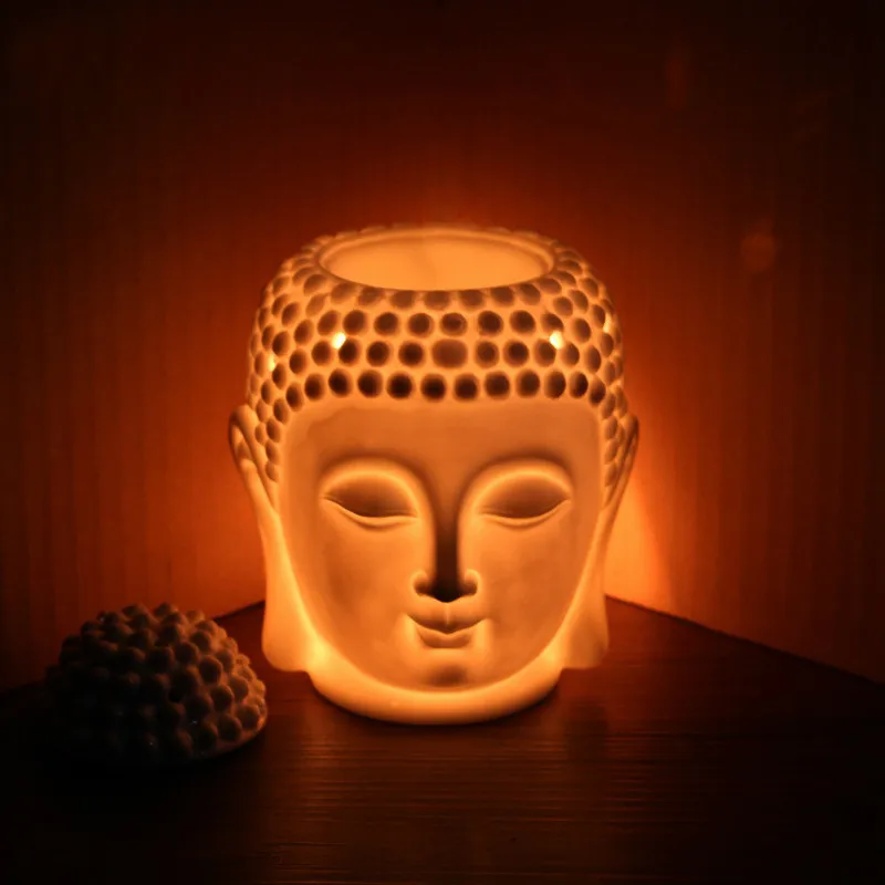 Buddha Hlavu Arómu Esenciálneho Oleja Keramické Aromaterapeutická Olejová Kadidlo Horák Difúzor Indickej Kadidlo Buddha Tibetskej Kadidlo Horák