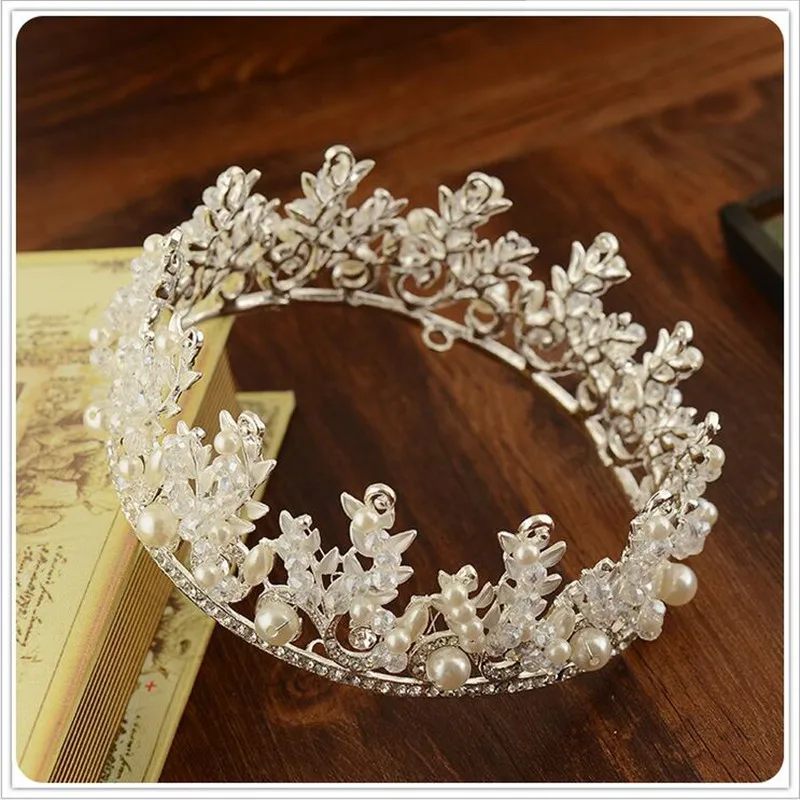 CC tiaras korún hairbands cryatal pearl luxusné svadobné svadobné doplnky do vlasov pre ženy, nevesty strany zlata-farebná šperky 110