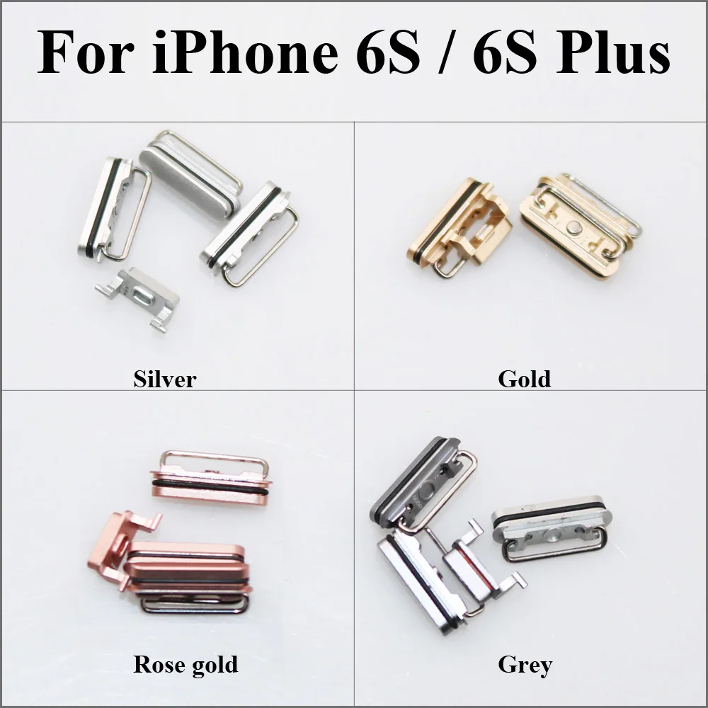 ChengHaoRan Pre iPhone 6 6P 6S 6S Plus 6SP Moc von tlačidlo Hlasitosť Stlmenia Tlačidlá Tlačidlá Bočné Tlačidlá Úplná Sada na Opravu časti nahradiť