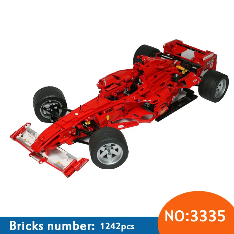 DECOOL 3335 Technic Racer F1 tehly bloky, Hračky pre deti, Hry Auto Formuly 1 Kompatibilné s DECOOL 8674