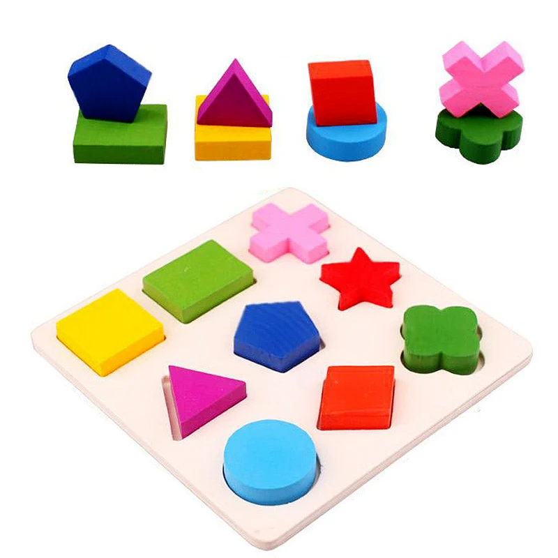 Deti Detské Drevené Hračky, Učenie Geometrie Vzdelávacie Hračky Puzzle Montessori Skoré Vzdelávanie Duševného Deti Zábavný Darček