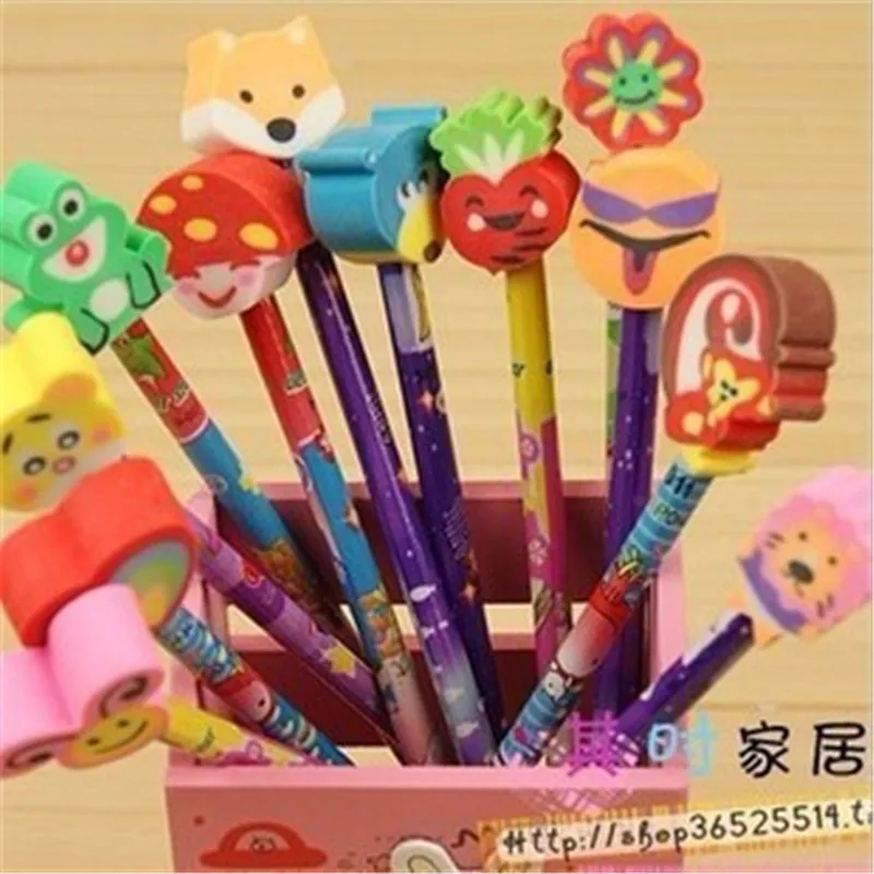 DL C101 veľkoobchod ceruzka deti vzdelávania dodávky základných škôl ceny pre kórejský tvorivé krásne kreslené s gumu