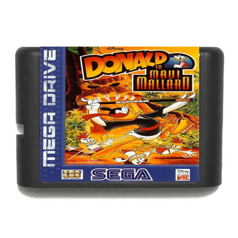 Donald v Maui Mallard 16 bit SEGA MD Hra Karty Pre Sega Mega Drive Pre Genesis