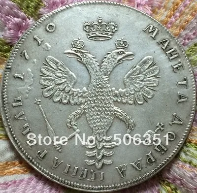 DOPRAVA ZADARMO veľkoobchod 1710 ruskej mince 1 rubeľ kópiu coper výroba staré mince