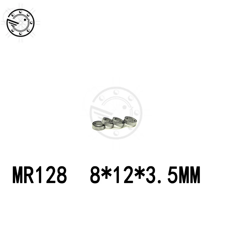 Doprava zadarmo Vysoko kvalitné 10PCS MR128-2RS ABEC-5 8*12*3.5 mm Miniatúrne Guľkové Ložiská MR128RS L1280 8X12X3.5 MM