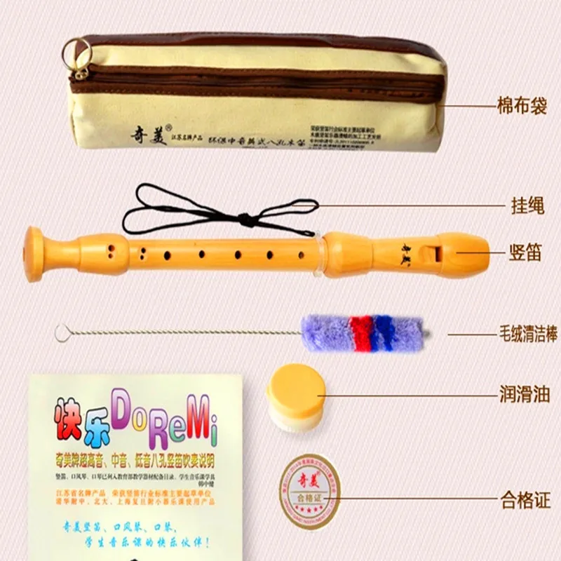 Drevené F Kľúč Barokový Alto Záznamník 8 Jamiek Klarinet v anglickom štýle Flauta Profissional Dreva a Hudobných Nástrojov