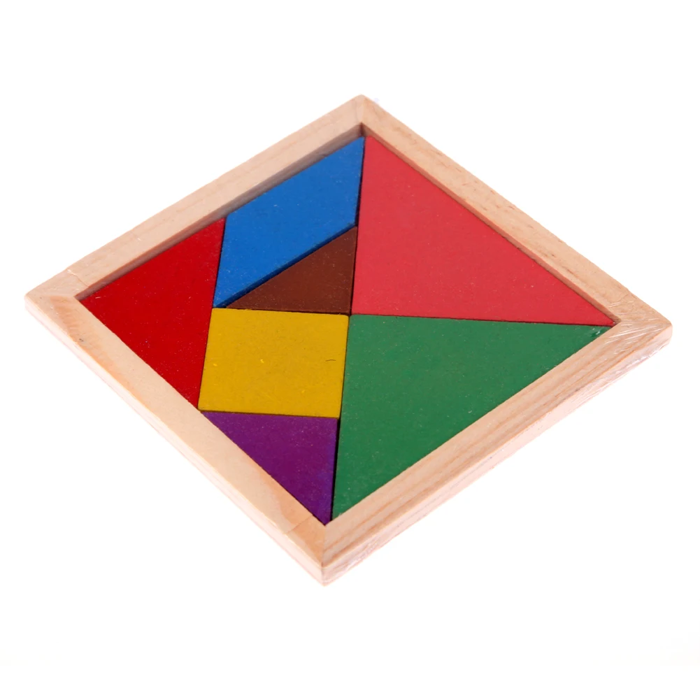 Drevené Tangram Ručne Vyrobené Mozgu Teaser Puzzle Vzdelávacieho Vývinu Deti Deťom Drevené Hračky