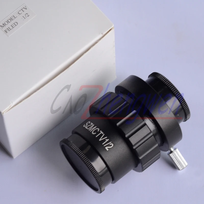 FYSCOPE 0,5 X C-mount Objektív Adaptér 1/2 farebné tv Adaptér pre SZM Video Kamera Trinocular Stereo Mikroskopom Kamery Príslušenstvo