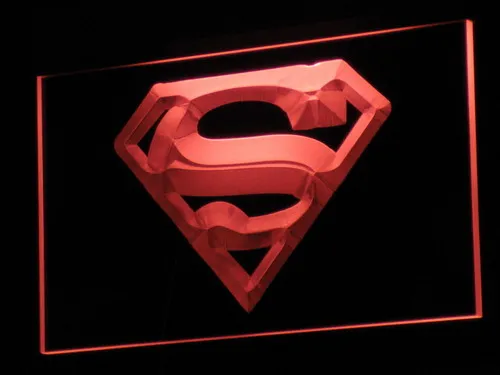 G004 Superman LED NeonL ight Prihlásiť