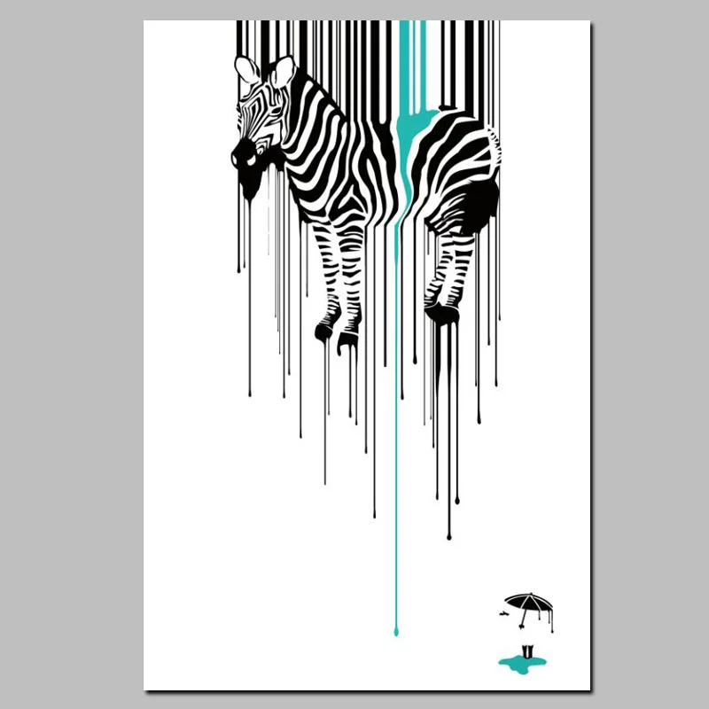 HD Tlač Abstraktné Zebra Dizajn Abstraktnú olejomaľbu na Plátne, Plagát Moderné Nástenné Obrázok alebo Obývacia Izba Gauč Cuadros Dekoratívne