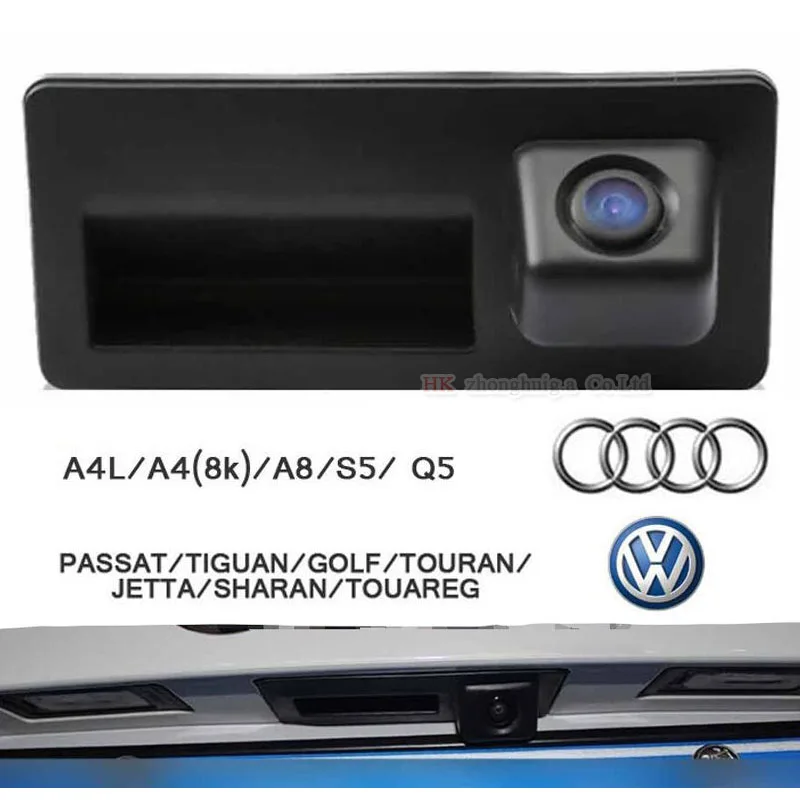 High-definition Auto Zozadu na Zadnej strane Záložný Fotoaparát Spätné Otáčanie CCD Parkovacia Kamera Pre Audi VW Škoda-Passat Tiguan
