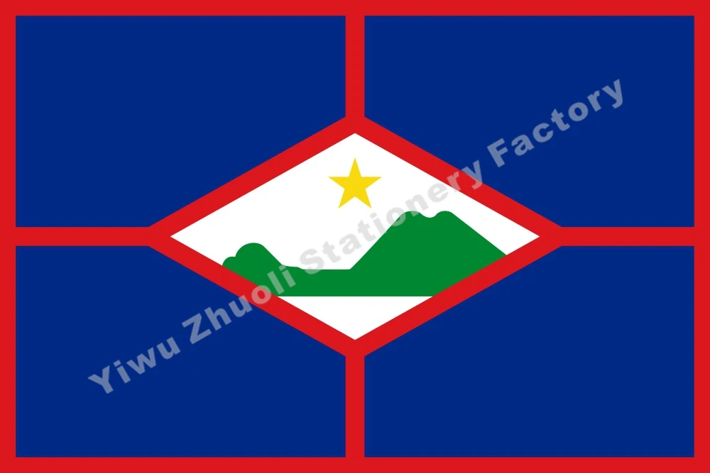 Holandsko Sint Eustatius Vlajka 150X90cm (3x5FT) 120 g 100D Polyester Dvakrát Prešité Vysokej Kvality Banner Doprava Zadarmo