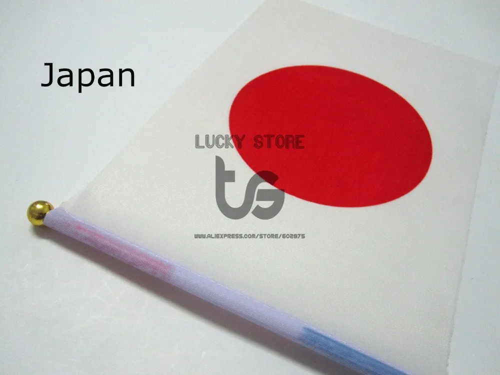 Japonsko vlajka doprava zadarmo Rukou máva Vlajkou 10pcs/set Národnej Vlajky Japonsko 14*21 cm