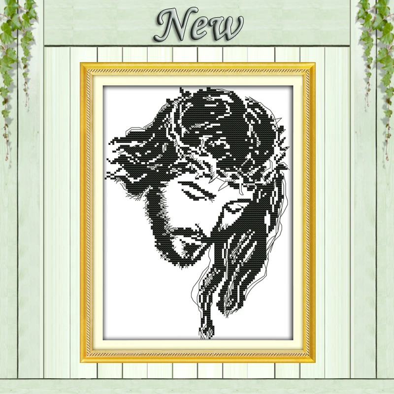 Ježiš meditácie,11CT Počíta tlačené na Plátno DMC 14CT Cross Stitch Výšivky auta,Vyšívanie, Nastaviť,DIY remesiel Dom stenu Decor