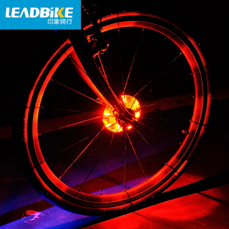 Leadbike kolies, Bicyklov, jazda na Bicykli Uzly Svetlo na Bicykel Predné/zadné Svetlo Led Hovoril Kolesa Výstražné Svetlo Nepremokavé Cyklistické flash Príslušenstvo