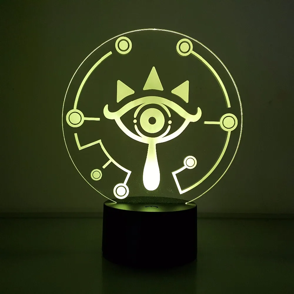 Legend of Zelda Dych Wild Vizuálnej Ilúzie LED 3D Nočného 7 Farby USB Prepojenie Akcia Obrázok Anime Hry Hračka