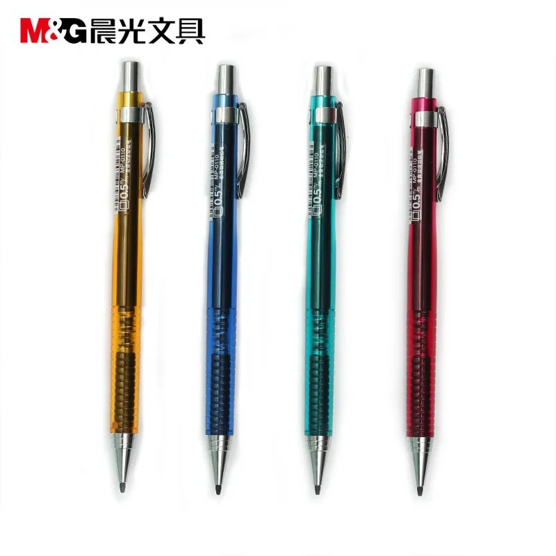 LifeMaster M&G Automatické Mechanické Ceruzky 0,5 mm Transparentná Farba Tela Študent Ceruzka School & Office Dodávky Dobrej Kvality