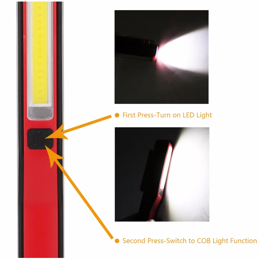 Mini LED Baterka KLASU Pracovné Svetlo Magnetické Pero Baterka Inšpekcie Lampa Penlight Lanterna Tým, 3xAAA