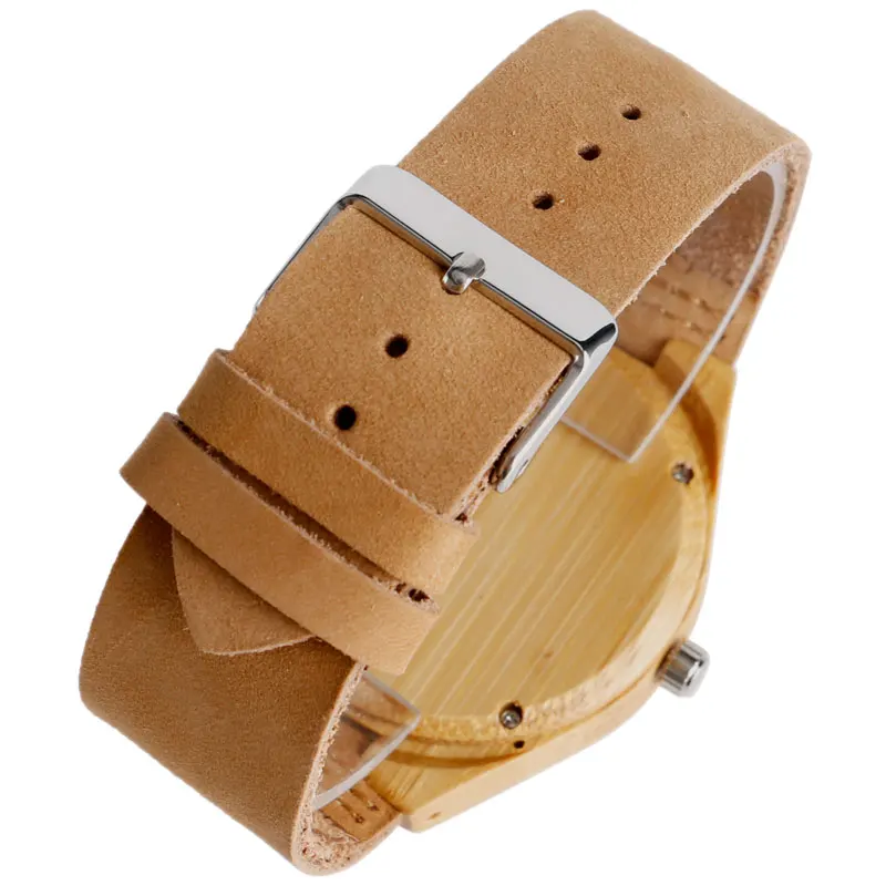Móda Steampunk Lebky Vzor Analógové náramkové hodinky Bambusové Drevené Quartz-hodinky S Originálnym Kožený pásik na Zápästie Pre Mužov, Ženy