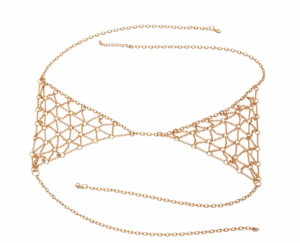 Módne Šperky Telo reťazca Telo s dlhým reťazcom náhrdelník veľkoobchod Telo Bikini Podprsenka reťaze pre ženy sexy Kovové Pláži šperky B1036