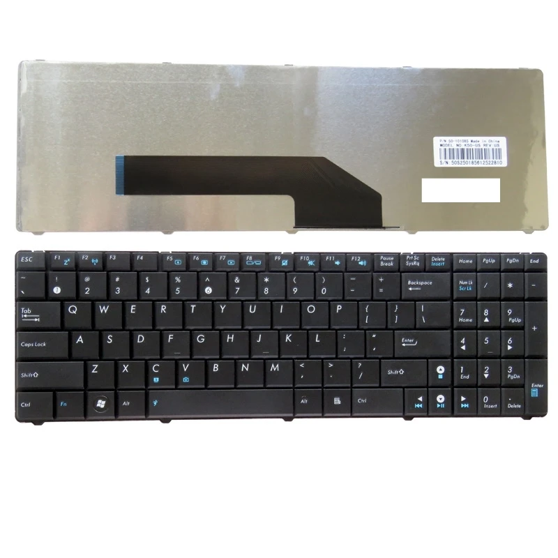 Nová Klávesnica PRE ASUS K62 K70 K71 K72 X66IC K60 X5D X5DI X5DC X50AF X5 M60 M60W NÁS notebooku, klávesnice