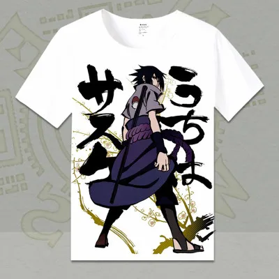 Nové Naruto t-shirt Sasuke Uchiha Muži t-shirt Ženy OotutukiHagoromo Voľné terylene Krátke rukáv Tees topy