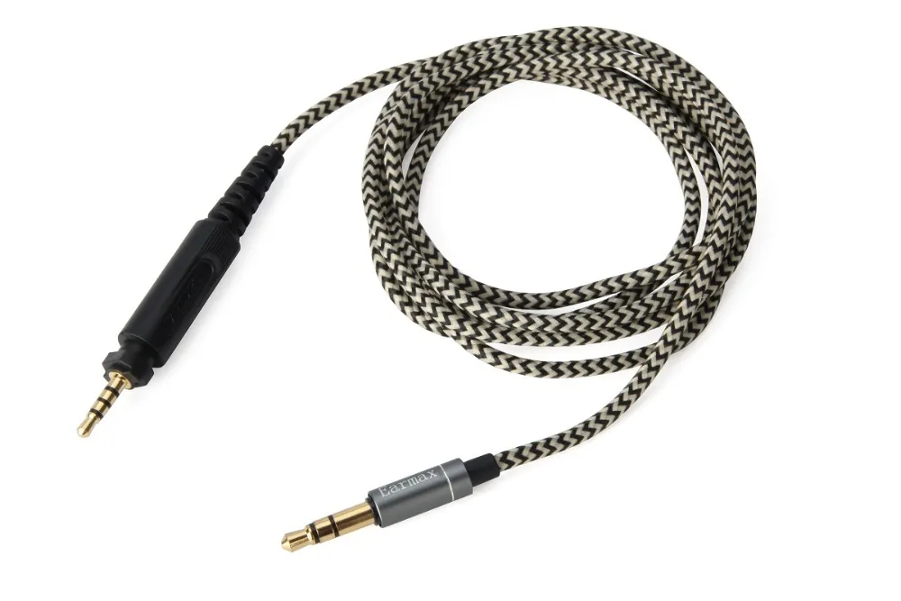 Náhradné Audio nylon Kábel Pre Shure SRH840 SRH940 SRH440 SRH750DJ SLÚCHADLÁ