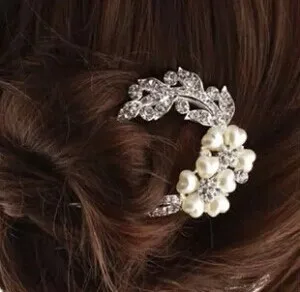 Olaru Módne Šperky Anjel Dizajn Pearl A Krištáľovo Handwear Vlasy, Hrebene Čelenky Vlasy, Šperky pre ženy