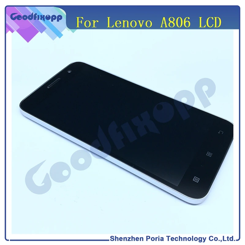Originálne Lenovo A806 LCD Displej Dotykový Displej Digitalizátorom. s Rámom Montáž Náhradný Telefón LCD Displej Pre Lenovo A806