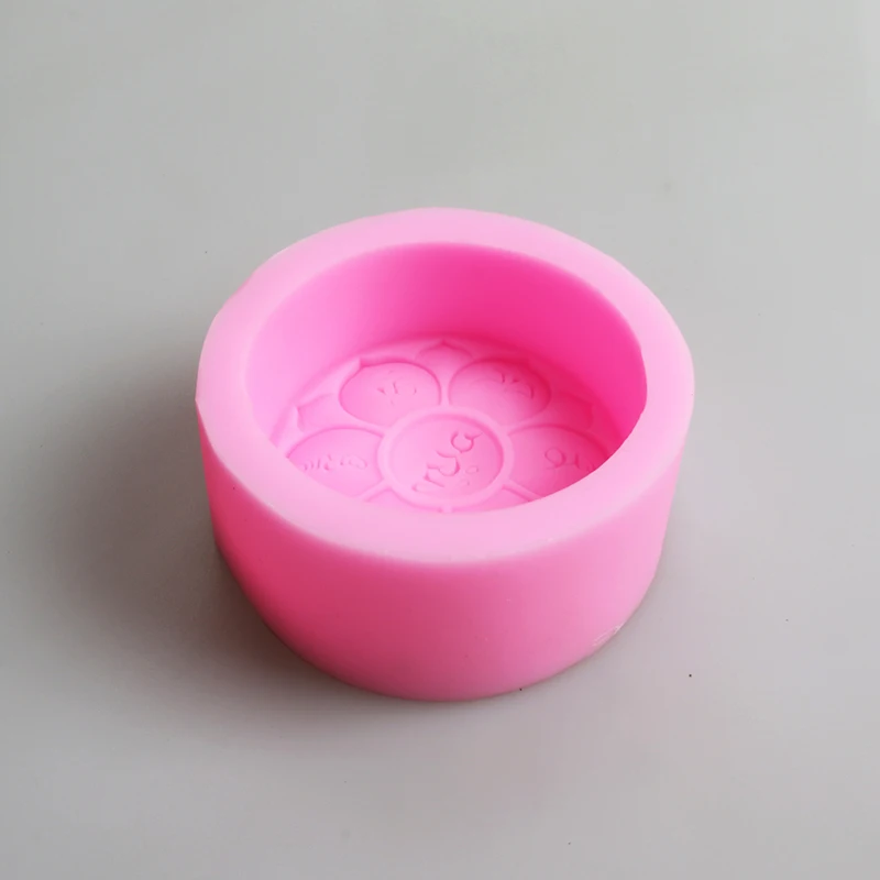 Originálny dizajn Sanskrte silikónové formy na ručne vyrábané mydlo DIY silikónové gumy formy Okrúhle formy na mydlo