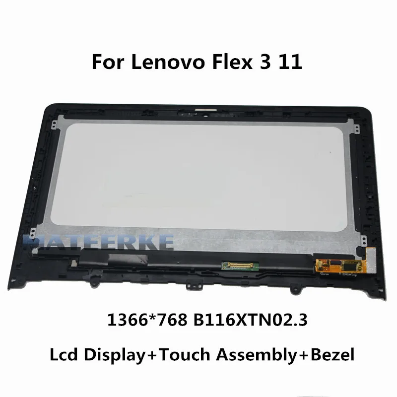 Pre Lenovo Flex 3 11 Flex 3-1120 1130 80LX 80LY Dotykový Displej Digitalizátorom. Montáž Rámu 1366*768