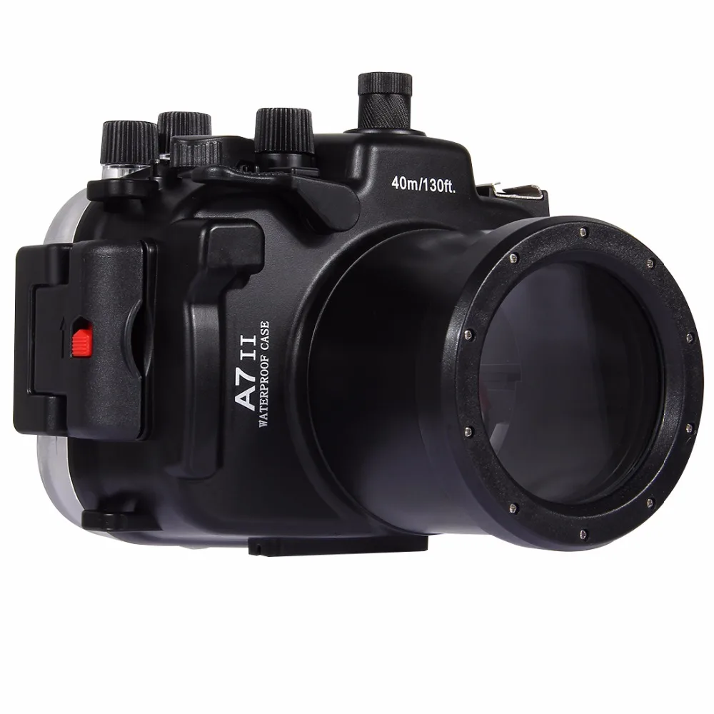 PULUZ 40m pod vodou Hĺbkové Potápanie Prípade Vodotesný Fotoaparát Bývanie pre Sony A7 II / A7R II