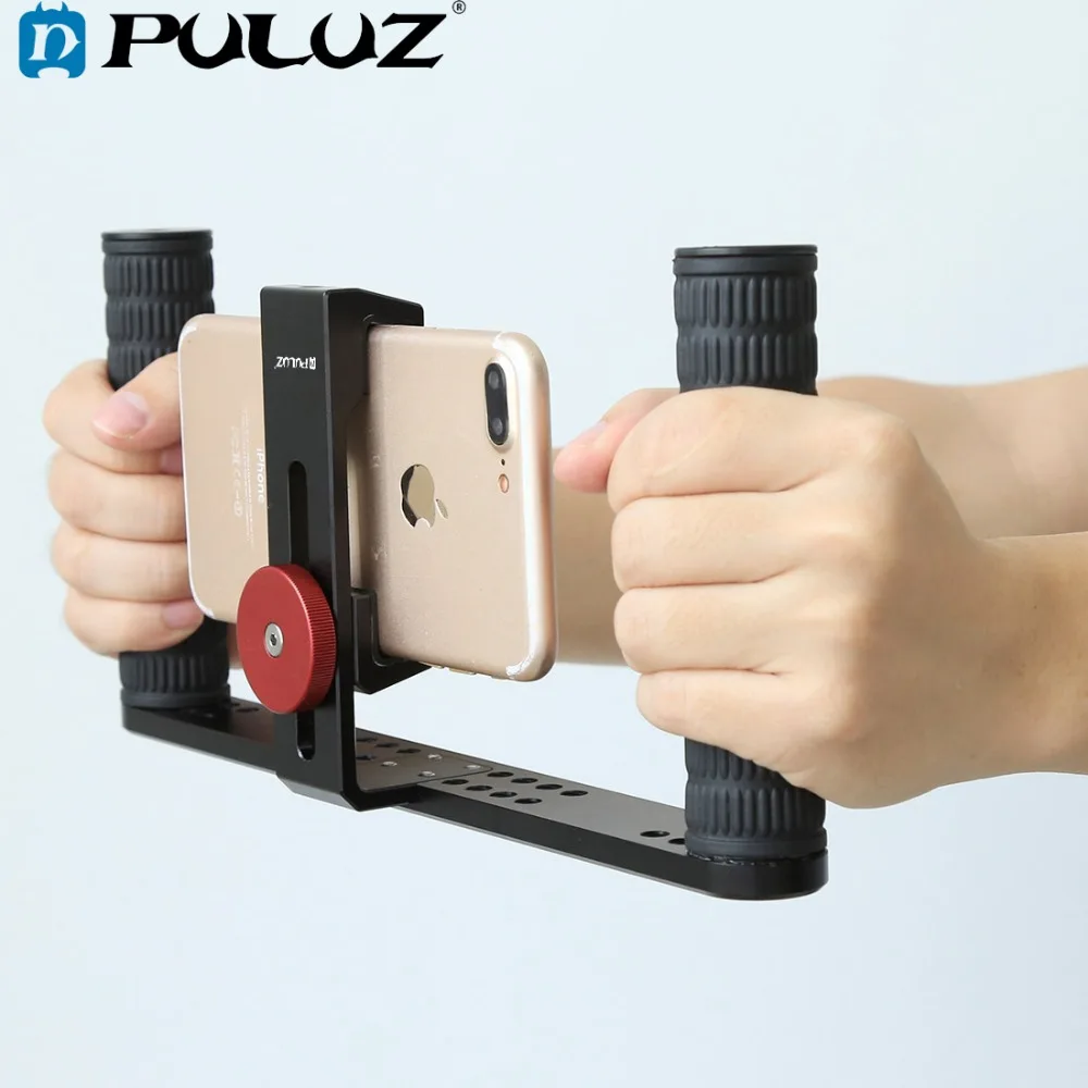 PULUZ HandheldRig filmového umenia, Takže Plošinu Stabilizátor/Steadicam Držiak Držiak Držiak Telefónu Klip pre iPhone,Smartphone Video Súpravy