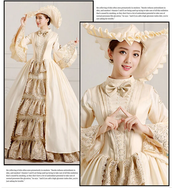 Royal Dámy Stredoveké Renesančné Viktoriánskej Šaty Šampanské Maškaráda Kostýmy Kráľovná Guľové Šaty Pre Dámy