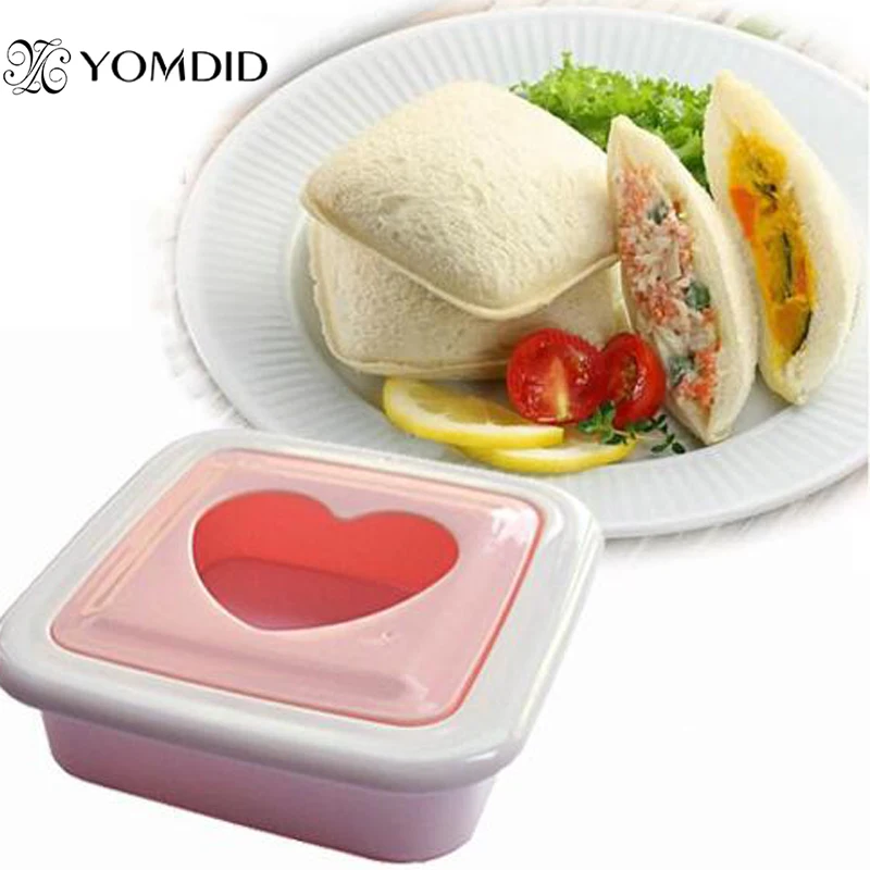 Roztomilý v tvare Srdca Sandwich Formy Výzdoby Nástroje v Kuchyni Prenosné Toast Maker Molde sk forma de corazon de sandwich