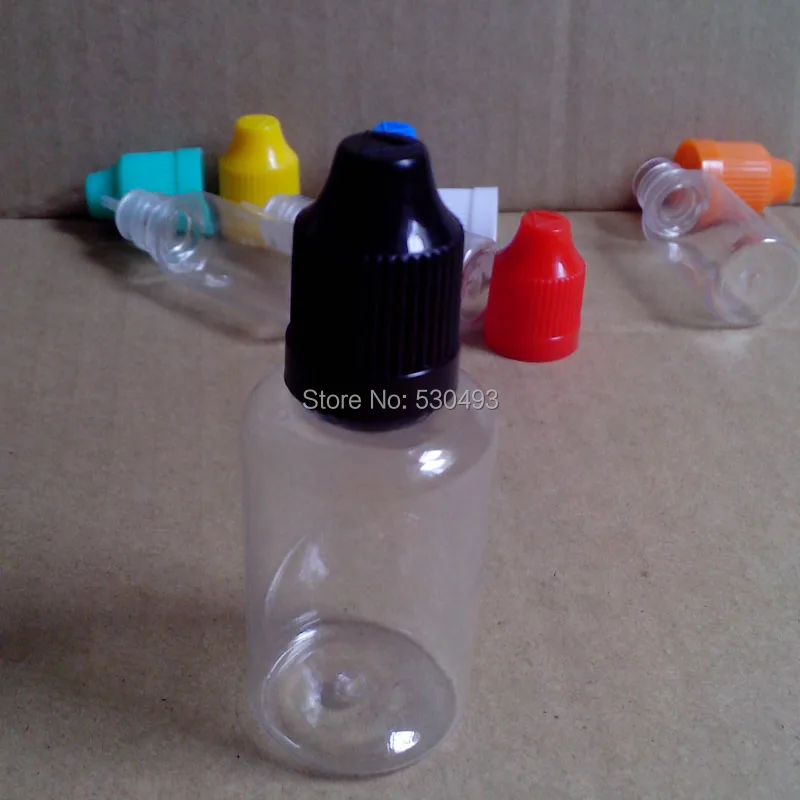 Rýchle dodanie 1500pcs 30ml Plastové Kvapkadla Fľaša Očných kvapiek Detská Fľaša S uzáverom Pre E Kvapalné Fľaša cez Fedex