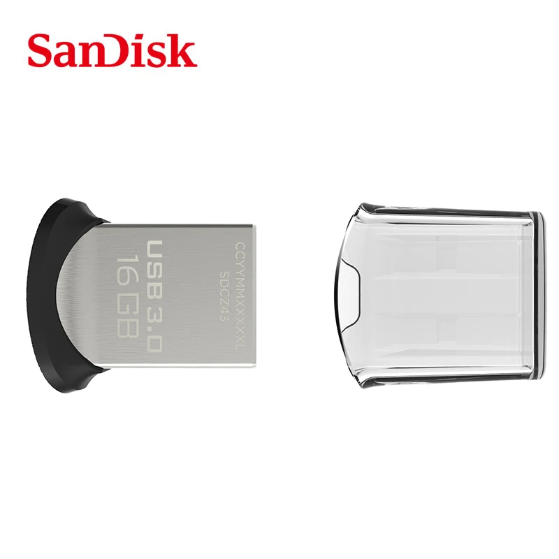 SanDisk USB3.0 Pero Jednotky ULTRA FIT CZ43 až 130m/s USB Flash Drive 64 GB kl ' úč 32 GB, 16 GB 8 GB Podpora úradné overenie