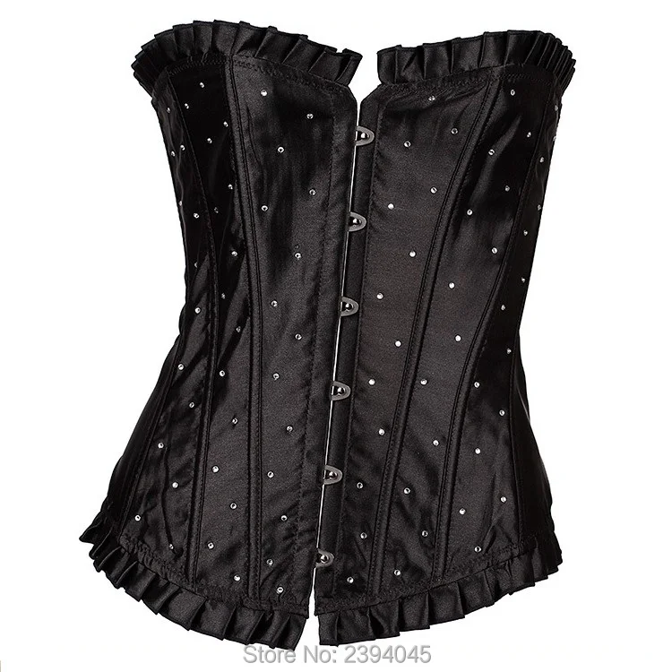 Sexy Čierne body shaping bielizeň corselet chudnutie Gotický Korzet Top push up ženy plus veľkosť intimates Bustiers & Korzety